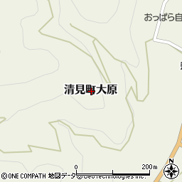 岐阜県高山市清見町大原周辺の地図