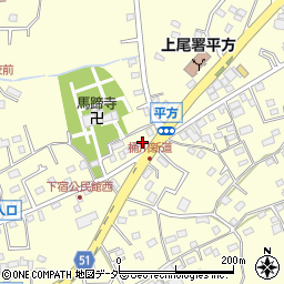 埼玉県上尾市平方2092周辺の地図