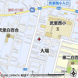 埼玉県春日部市大場792周辺の地図