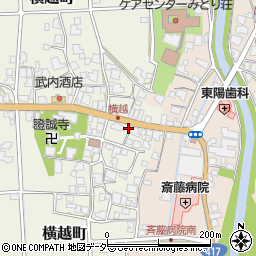 福井県鯖江市横越町12-4周辺の地図