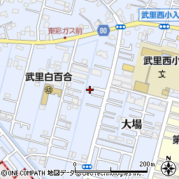 埼玉県春日部市大場751周辺の地図