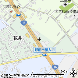 ミツウロコ石油株式会社　野田給油所周辺の地図