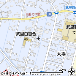 埼玉県春日部市大場724周辺の地図