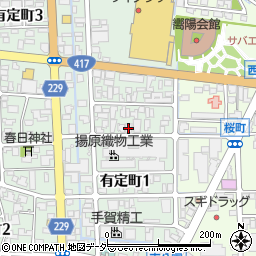 中矢製麺所周辺の地図