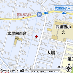 埼玉県春日部市大場750周辺の地図