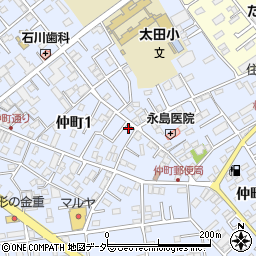 埼玉県さいたま市岩槻区仲町周辺の地図
