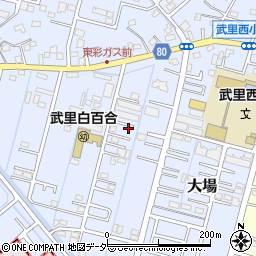 埼玉県春日部市大場725-12周辺の地図