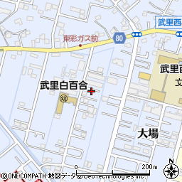 埼玉県春日部市大場725-13周辺の地図