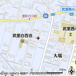 埼玉県春日部市大場725-9周辺の地図