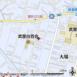 埼玉県春日部市大場725-14周辺の地図