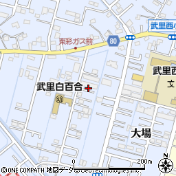 埼玉県春日部市大場725-6周辺の地図