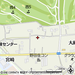 千葉県野田市大殿井周辺の地図