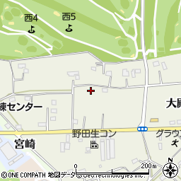 千葉県野田市大殿井周辺の地図