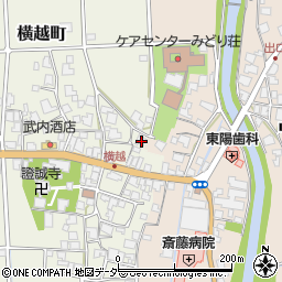 福井県鯖江市横越町24-21周辺の地図