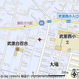 埼玉県春日部市大場747周辺の地図