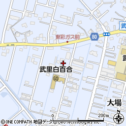 埼玉県春日部市大場205周辺の地図