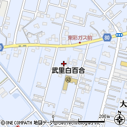 埼玉県春日部市大場206周辺の地図