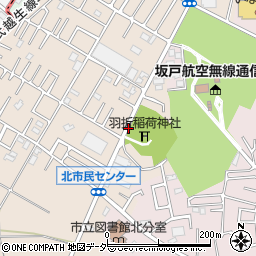 羽折稲荷神社周辺の地図