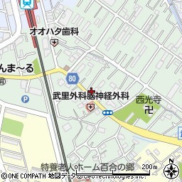 埼玉県春日部市大畑243周辺の地図