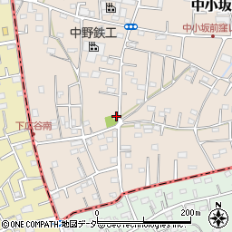 埼玉県坂戸市中小坂896周辺の地図