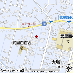 埼玉県春日部市大場731周辺の地図