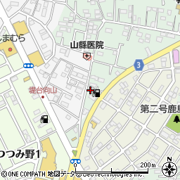 千葉県野田市中野台1077周辺の地図