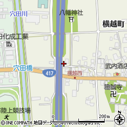 福井県鯖江市横越町19-29周辺の地図