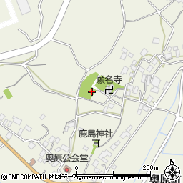 茨城県牛久市奥原町周辺の地図