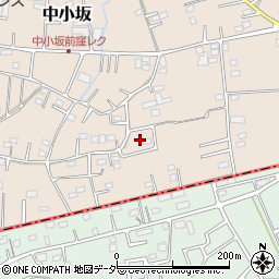 埼玉県坂戸市中小坂811周辺の地図