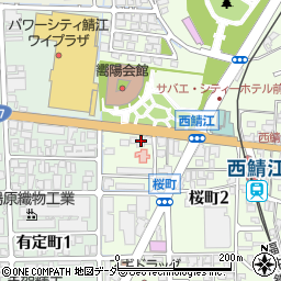 鮨飛脚鯖江店周辺の地図