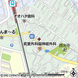 埼玉県春日部市大畑244周辺の地図
