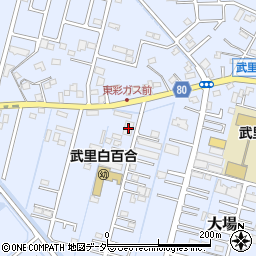 埼玉県春日部市大場202周辺の地図
