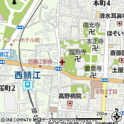 鯖江商工会館周辺の地図