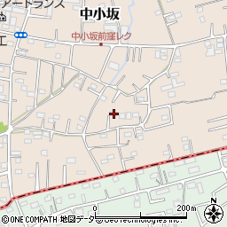 埼玉県坂戸市中小坂824周辺の地図