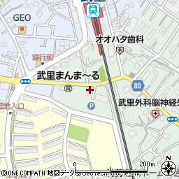 アルファクラブ武蔵野株式会社　家族葬のソライエ武里周辺の地図