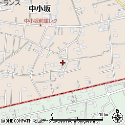 埼玉県坂戸市中小坂824-1周辺の地図