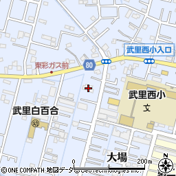 埼玉県春日部市大場744周辺の地図