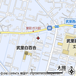 埼玉県春日部市大場732周辺の地図