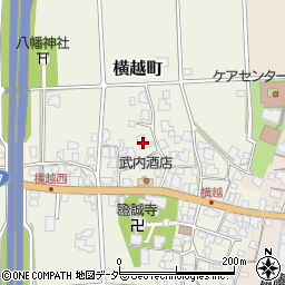 福井県鯖江市横越町21-18周辺の地図