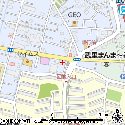 埼玉県春日部市大場991周辺の地図