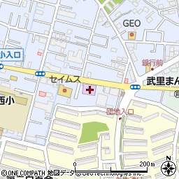 埼玉県春日部市大場888周辺の地図