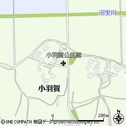 小羽賀公民館周辺の地図