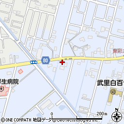 埼玉県春日部市大場115周辺の地図