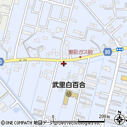埼玉県春日部市大場190周辺の地図