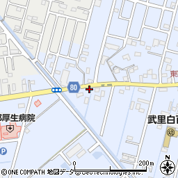 埼玉県春日部市大場50周辺の地図