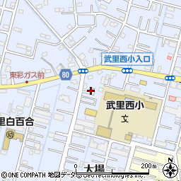 埼玉県春日部市大場808周辺の地図