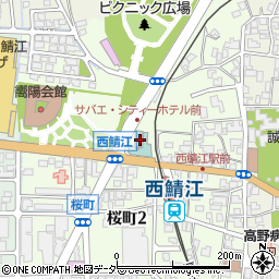 福井県鯖江市桜町周辺の地図