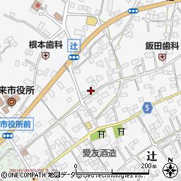 茨城県潮来市辻579-4周辺の地図
