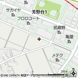 芳野台第二公園トイレ周辺の地図