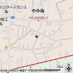 埼玉県坂戸市中小坂779-15周辺の地図
